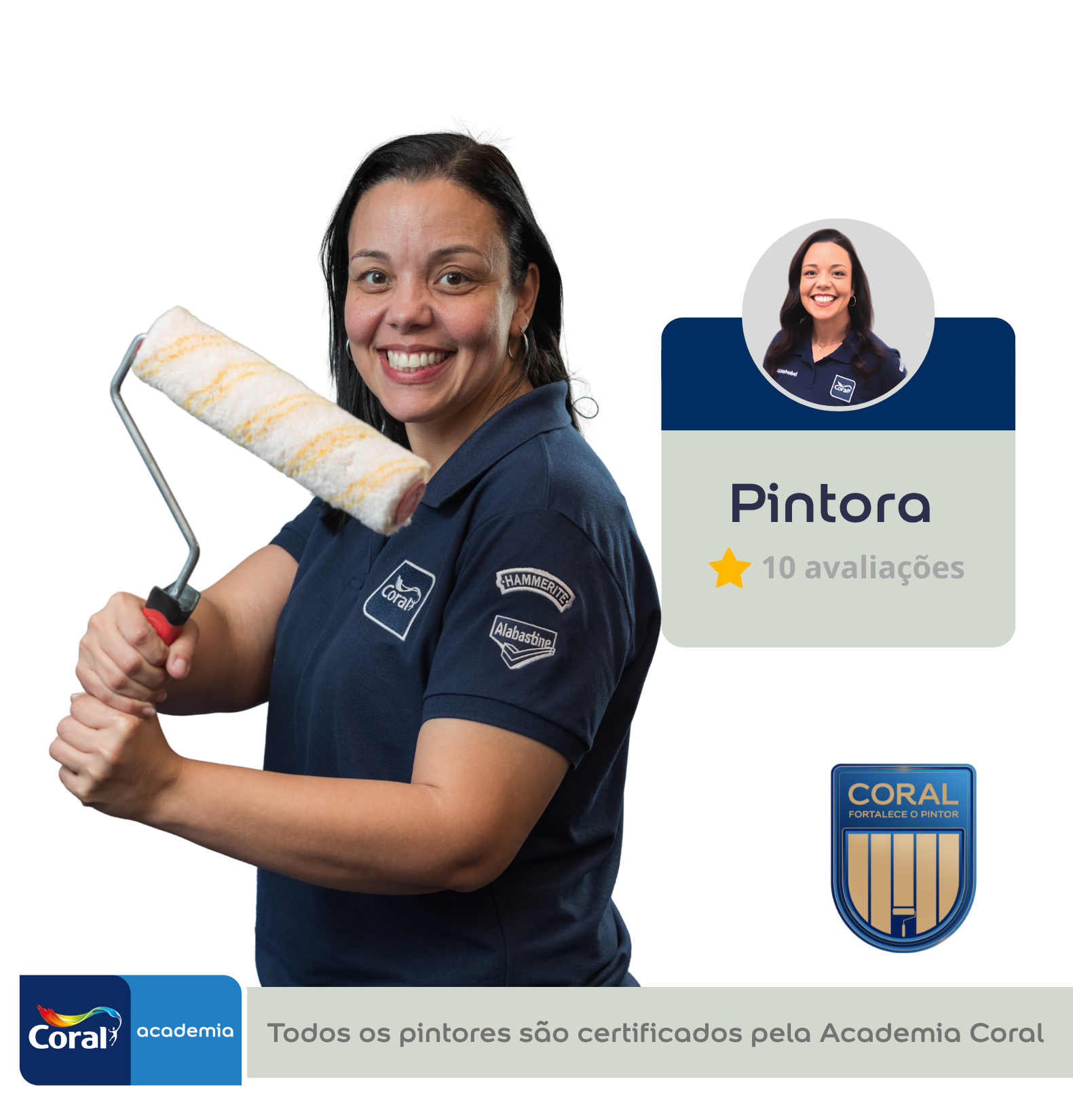 Seja um pintor certificado Coral   